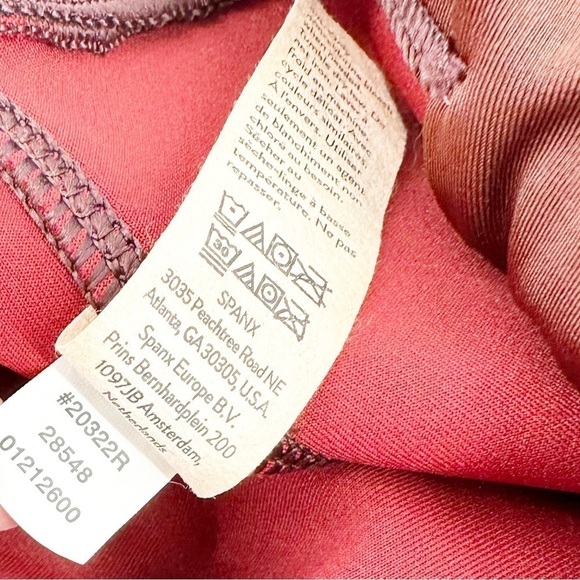 Spanx Shapewear Faux Suede Leggings • Dark Terracotta Size Small - Picture 7 of 8